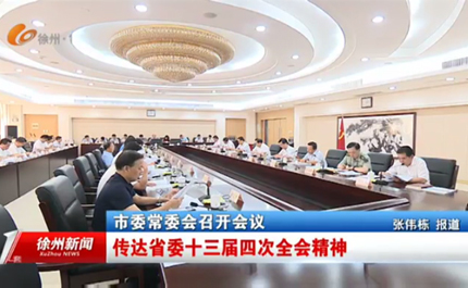 市委常委会召开会议 传达省委十三届四次全会精神